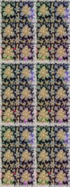 Antika altın tekrarlanabilir duvar kağıdı. Gri renklerdeki altın element. Barok tarzında altın çiçekli süs. Damask pürüzsüz tekrarlama deseni.