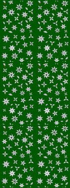 Varicologreen ve nötr raster çizimi. Küçük çiçekteki sevimli çiçek deseni. Birçok yeşil ve nötr soyut çiçekli tropikal çizim deseni.