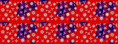 Güzel kumaş deseni. Raster illüstrasyonu. Bahar çiçekli güzel bir çiçek deseni..