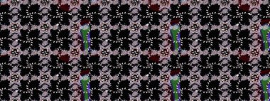 Düz Çiçek Elementleri Tasarımı. Güzel kumaş deseni. Yazdır. Güzel eskiz şekli. Raster çiçekli arka plan. Renkli Yaz Teması çizim şablonu.