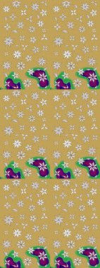 Motley illüstrasyonu. Küçük renkli çiçekler. Küçük çiçekte güzel bir desen. Moda baskıları için zarif bir şablon. Sarı çiçekli bahar çiçekleri.