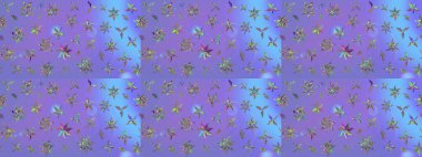 Raster illüstrasyonu. Menekşe renginde mor papatya deseni. Menekşe renklerinde.