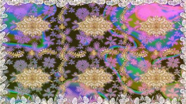 Kusursuz raster arka plan. Tarafsız renklerde grafiksel modern kusursuz desen. Duvar kâğıdı barok, İspanyol kumaşı. Kusursuz çiçek deseni.