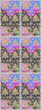 Şam, tasarım için kusursuz desen. Gri ve nötr renklerde altın elementli pürüzsüz desen.