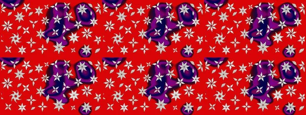 Güzel kumaş deseni. Raster illüstrasyonu. Bahar çiçekli güzel bir çiçek deseni..