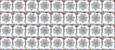 Çiçeksiz desenli arka plan. Renkli Bahar Temalı Kusursuz Arkaplan. Düz Çiçek Elementleri Tasarımı. Tarafsız, beyaz ve mavi renkte çiçekler.