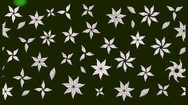 Güzel kumaş deseni. Düz Çiçek Elementleri Tasarımı. Renkli Bahar Teması eskiz kalıbı. Raster illüstrasyonu. Karalama çiçeği. Zentangle soyut çiçekleri.