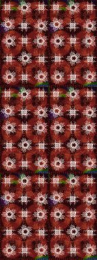 Snowflakes desen. Kar tanesi süs desen. Düz renkli arka plan üzerinde izole kar taneleri tasarımı. Kar taneleri arka plan. Raster illüstrasyon.