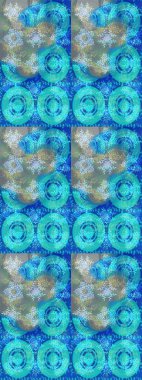 Christmas cute background with snowflakes abstract background. Holiday design for Christmas and New Year fashion prints. Colors. Blue, neutral and gray snowflakes. Raster illustration.