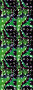 Eski moda arka plan. Kıvırcık, parlak örgü. Desen, çizim, çiçek sınırı. Raster illüstrasyonu. Güzel, parlak, pürüzsüz kumaş, tuval. Çiçeklerin çelengi.