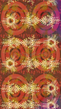 Geleneksel klasik süs. Arabesk ile klasik model. Arabesk ve çiçekli doğu raster desenleri.