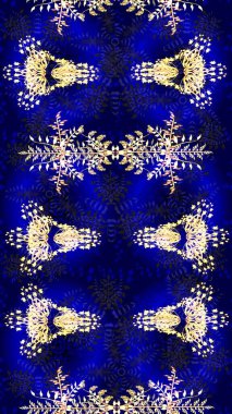 Kış kar tanesi. Kar Tanesi Raster illüstrasyonu. Kar Tanesi Simgesi. Mavi, mor ve gri renklerde izole edilmiş..