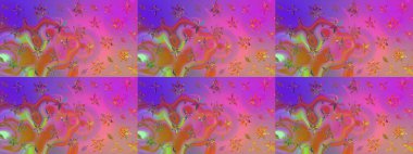 Bahar çiçekleriyle güzel bir çiçek deseni çizmişsin. Raster illüstrasyonu. Güzel kumaş deseni.