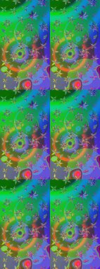 Raster Moda kumaş deseni. Şirin çiçekler. Çizgi çizimi deseni.