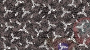 Raster illüstrasyonu. Kahverengi renkte zarif çiçekli suluboya. Renkli Bahar Teması eskiz kalıbı. Düz Çiçek Elementleri Tasarımı.