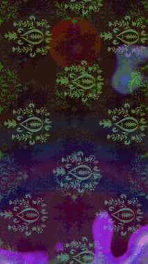 Çiçek arkaplan. Güzel kumaş deseni. Çizim raster deseni.