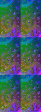 Moda baskıları için zarif bir şablon. Robot resim. Çiçekli yaz çiçekleri. Motley illüstrasyonu. Küçük çiçekte güzel bir desen. Küçük renkli çiçekler..