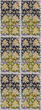 Gri ve nötr renklerde altın desenler ve altın elementler. Kusursuz klasik altın desen. Raster geleneksel oryantasyon süsü.