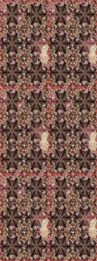 Anti-stres için soyut örnek sayfası. Kahverengi ve bej renklerde. Raster illüstrasyonu.