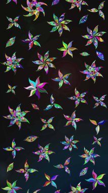 Suluboya tarzında gri ve mavi renkte çiçekler. Üzerinde gri ve mavi renkler olan çiçek deseni çiz..