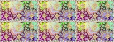 Çiçekli süslemeli, pürüzsüz bir desen. Doğu tarzında klasik tasarım öğesi. Süslü dantel iz sürücü. Tarafsız renkler üzerine geleneksel Arapça dekor. Duvar kağıdı için altın süslü illüstrasyon.