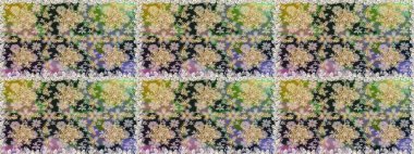 Lüks, kraliyet ve Viktorya dönemi konsepti. Gri renklerdeki altın element. Süslü raster dekorasyonu. Klasik barok çiçekli desenli altın renginde gri renkte..