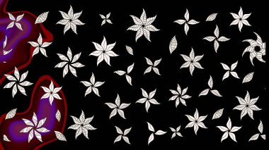 Küçük çiçekte güzel bir çiçek deseni var. Raster deseni. Çiçekli çiçek deseni, suluboya..