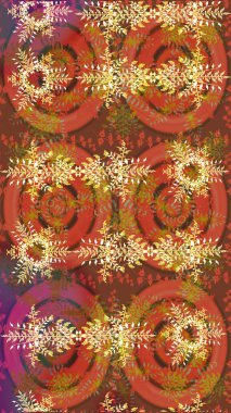 Arabesk ve çiçek öğeleri ile oryantal raster desen. Geleneksel klasik süs. Arabesk ile Vintage desen.