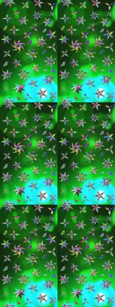 Parlak çiçekli kolaj çiçekleri. Çiçekli zambakların eskiz geçmişi. Çiçek tasarımı için inanılmaz kolaj cennet tarzı..