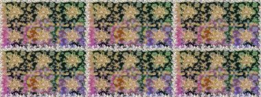 Kusursuz oryantal klasik altın desen. Gri renklerde altın tekrarlayan elementler içeren Raster soyut arkaplanı.