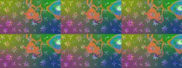 Raster stili kumaş deseni. Çiçekler suluboya çizim deseni.