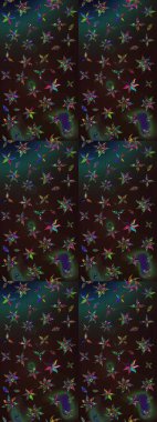 Tekstil, kumaş, ambalaj, hatıra defteri için hoş bir çiçek arkaplanı. Çocuksu tasarım. Elle çizilmiş çiçek desenli Raster çizimi. Gri ve kahverengi arkaplanda.