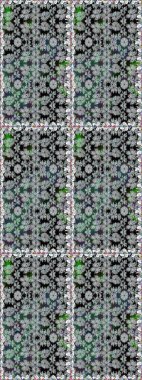 Millefleur 'lar. Küçük gri çiçekli oldukça eski bir besin torbası deseni. Tekstil, kumaş, kapaklar, duvar kağıtları, baskı, naylon, yapıştırma, örgü, dekupaj için çiçeksiz arkaplan.