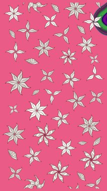 Raster deseni. Karalama çiçekleri çizim kalıbı. Pembe ve nötr el çizimi desen. Sanat inspipink ve nötr stil çiçekler ve arkaplan bırakır.