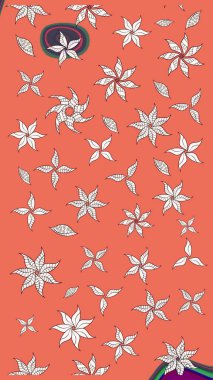 Raster illüstrasyonu. Küçük çiçekteki sevimli çiçek deseni. Tony 'nin kumaş kalıbını çiz. Modaya uygun kumaş deseni.