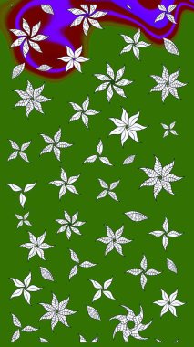 Klasik çiçek desenli. Yumuşak fayans. Raster 'ın taze dokusu. Yumuşak pamuk tasarımı. Paketleme, tekstil, duvar kağıdı için çiçek arkaplanı.