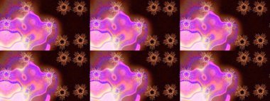 Kış kar taneleri, raster arka plan. Yüzey için tekrarlanan doku, ambalaj kağıdı, siyah, kahverengi ve pembe renkler üzerine kar tanesi.