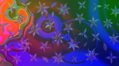 Sketch pattern with fantasy flowers, natural wallpaper, floral decoration curl illustration. Home decor. Paisley print hand drawn elements.