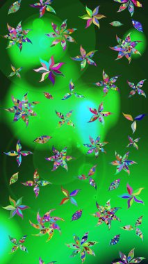 Raster deseni. Çiçekli çiçek deseni, suluboya. Süslü kumaş deseni.