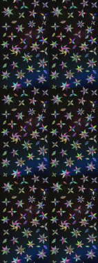 Çiçekler, dallar, bitkiler ve çiçekler. Güzel kumaş deseni. El çizimi. Raster illüstrasyonu.