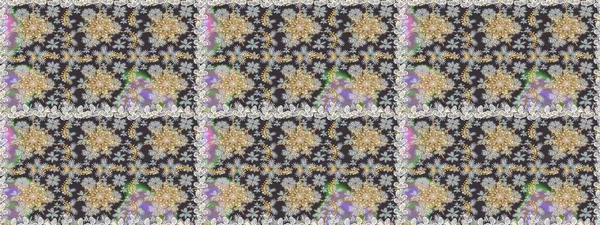 Barok tarzında kusursuz bir doğulu süsü. Raster geleneksel altın pürüzsüz desen gri ve kahverengi renkler.