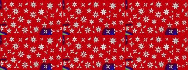 Colour Summer Theme sketch pattern Background. Flat Flower Elements Design. Trendy sketch Floral Pattern In Raster illustration. Beautiful fabric pattern.