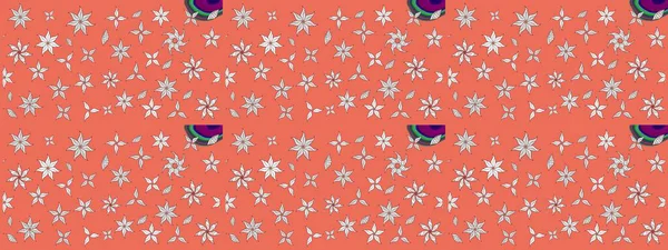 Çiçekler turuncu ve nötr renklerde. Küçük çiçekte sevimli çiçek deseni var..