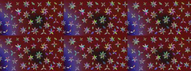 Asya tekstil tarzında. Renkli Bahar Teması eskiz kalıbı. Çiçek desenli çizim. Düz Çiçek Elementleri Tasarımı. Güzel kumaş deseni. Raster illüstrasyonu.