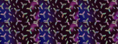 Modaya uygun kumaş deseni. Sevimli çiçek raster deseni. Düz Çiçek Elementleri Tasarımı. Renkli Yaz Teması çizim şablonu.