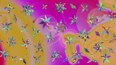 Sarı renkli çiçekler. Renkli Bahar temalı eskiz kalıbı. Çiçekli çiçek deseni, suluboya. Düz Çiçek Elementleri Tasarım Raster illüstrasyonu.