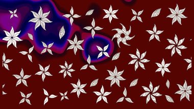 Raster stili kumaş deseni. Çiçekler suluboya çizim deseni.