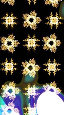 Yumuşak, bahar çiçekleri siyah renklerde. Patlayan çiçekler soyut olarak yerleştirilmiş. Raster illüstrasyonu. Raster deseni.