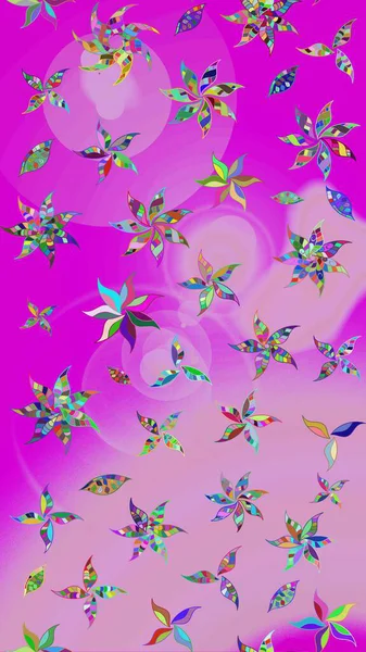 Vadinin çiçekleri tarafsız renklerde. Raster çiçek desenleri çiziyor..