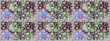 Gri el çizimi desen. Karalama çiçekleri kusursuz desen. Sanat, çiçek tarzına ilham verir ve arka plan bırakır. Raster deseni.